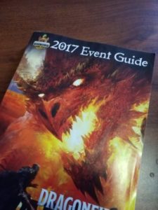 Event guide book cover Origins 2017